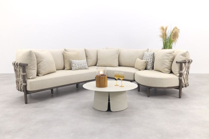 4 Seasons Ezra/Velora modulaire loungeset - Latte/Terre