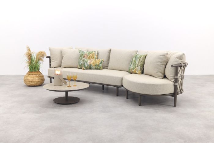 4 Seasons Ezra/Boaz 4-zits loungeset - Latte/Terre