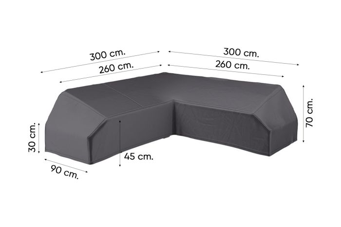 Platinum Aerocover platform loungesethoes 300x300 cm.