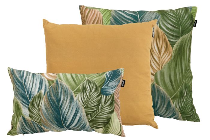 Hartman sierkussenset - Alba Blue & Cuba Mustard - 3 st.