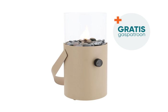 Cosiscoop sandy beige - Original - gaslantaarn met gratis gaspatroon