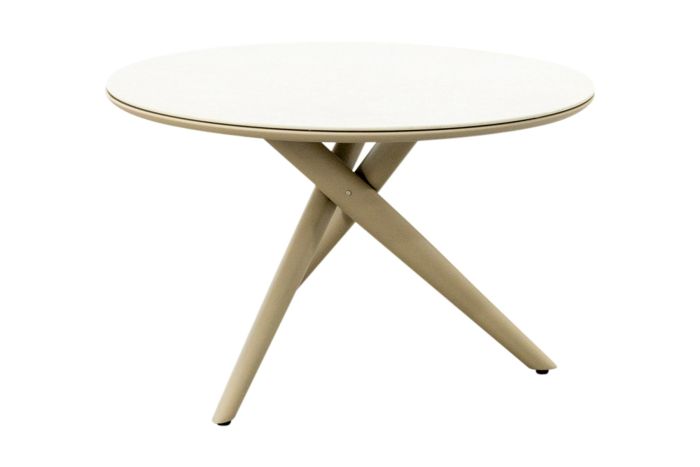 Dublin ronde tuintafel Ø120 cm. - Latte