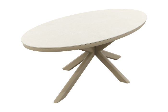 Ventaro ovale tuintafel 240x115 cm. - Latte