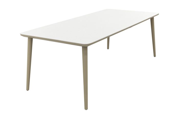 Sofia dining tuintafel keramiek 220x100 cm. - Latte