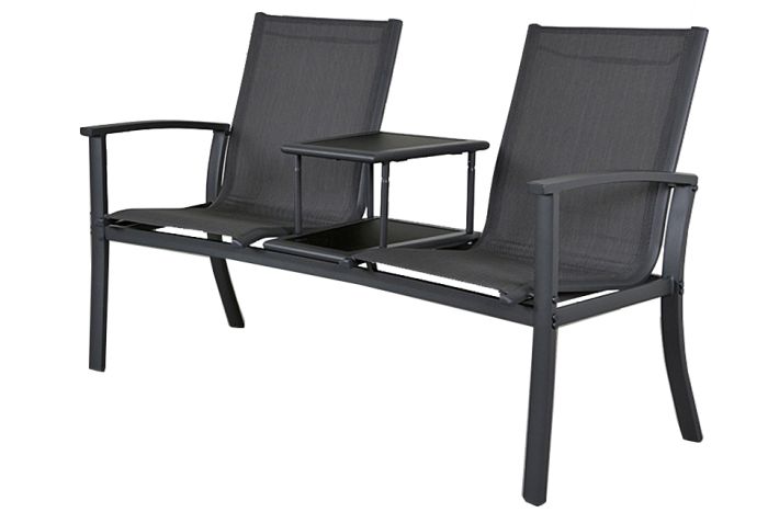 Tete-a-Tete aluminium tuinbank Felix - Antraciet