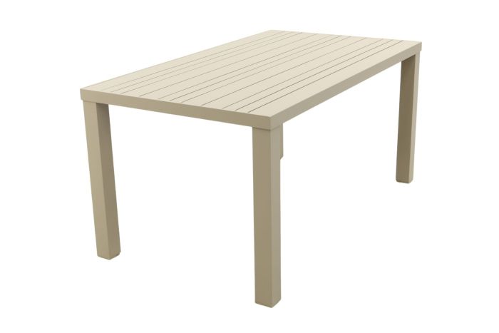 Lena dining tuintafel aluminium 160x90 cm. - Latte