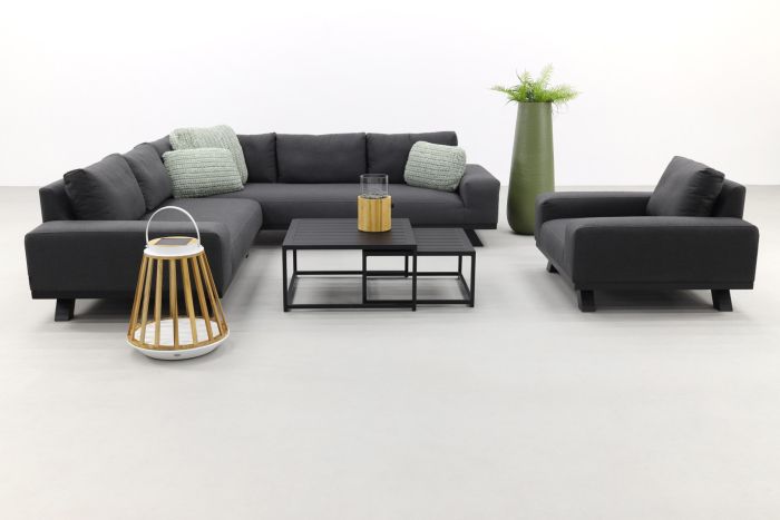 Barcelona/Royalty Sunbrella loungeset - Sooty - 5-delig incl. loungestoel OP=OP