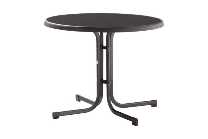 Sieger Boulevard ronde klaptafel Ø86 cm. - Antraciet