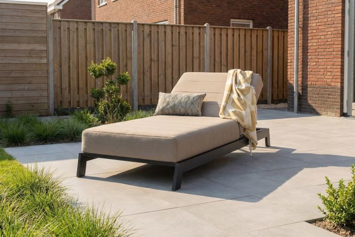 Mexico sunbrella ligbed 200x85 cm. - Taupe