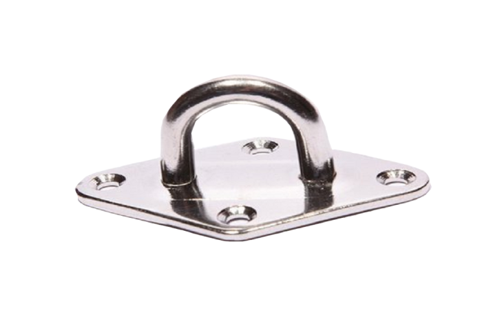 Platinum plaat met oog RVS