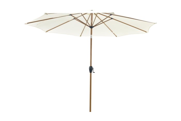 Kayu Stokparasol Ø300 cm. - Ecru/Woodlook