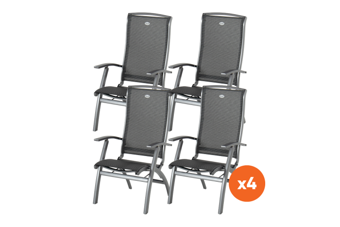 Set van 4 - Hartman Da Vinci aluminium standenstoel
