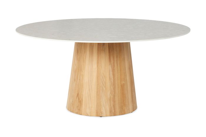 SUNS Sorolo Ronde Tuintafel - Terrazzo Light Taupe - Ø160 cm OP=OP