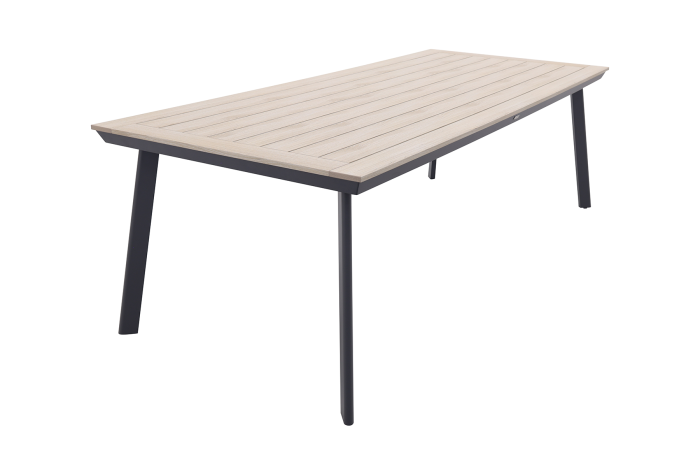 GI Vigo Dining tuintafel 230x100 cm. - Grey/Light Teak