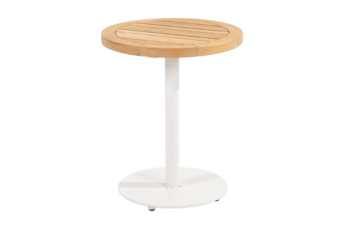 4 Seasons Volta koffietafel - teakhout/wit - Ø45