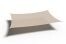 Platinum Coolfit schaduwdoek rechthoek gebroken wit 3x4 m