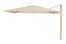 Platinum Challenger rechthoek zweefparasol T2 Premium - 2,6 x 3,5 m. - Champagne Teak