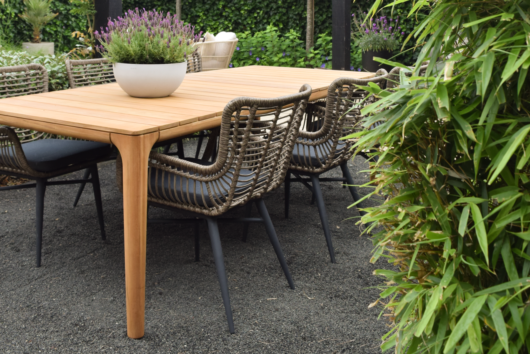 VDG - Jasmine - Naturel - Set van 4 - Van der Garde Tuinmeubelen