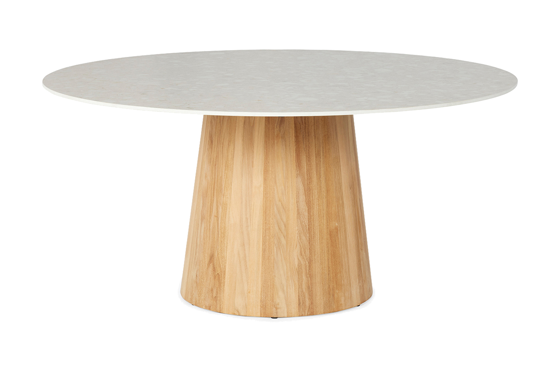 SUNS Sorolo Ronde Tuintafel - Neolith? Terrazzo Light Taupe - ?160 cm