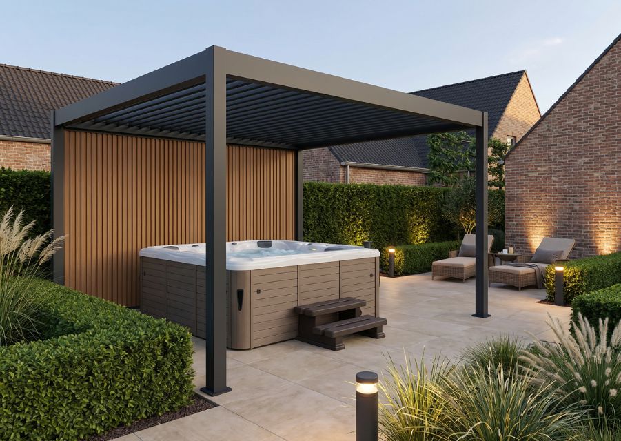 Deze overkappingen zijn geschikt voor een jacuzzi 